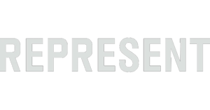 Represent x Lunio case study logo