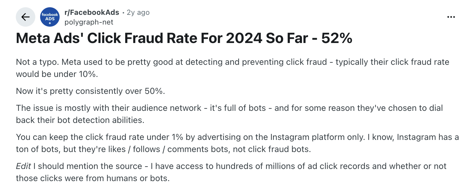 5 - meta click fraud rate comment