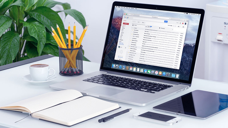 laptop with gmail