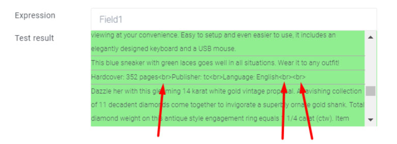 html product feed