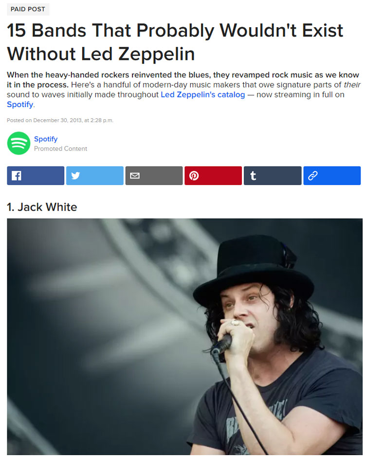 spotify native ad