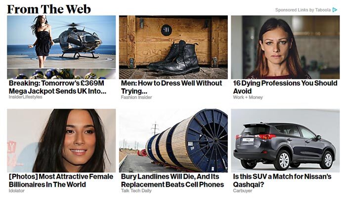 bloomberg taboola native ad