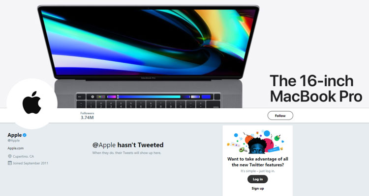 apple twitter no tweets