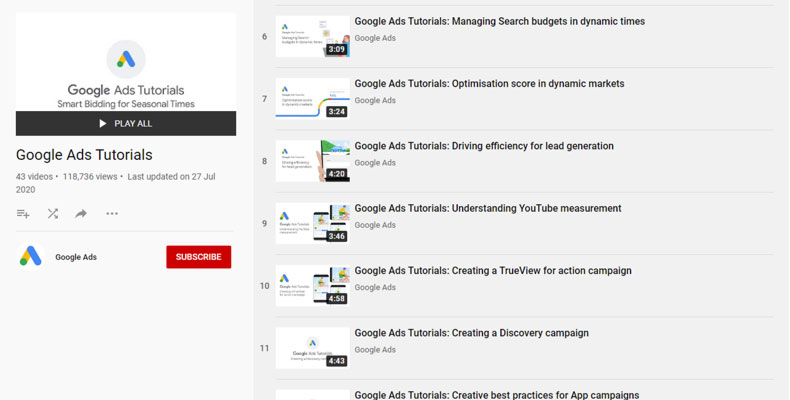 youtube video tutorials