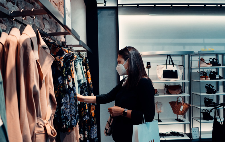 shopping in store