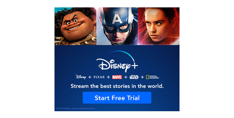 disney plus display example
