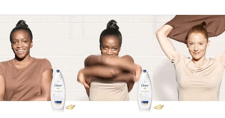 dove lotion ad