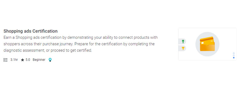 shopping ads certification