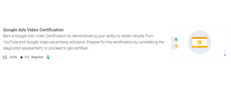 google video certification