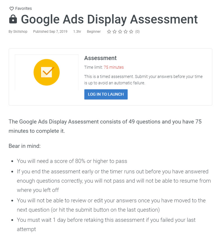 start certification page