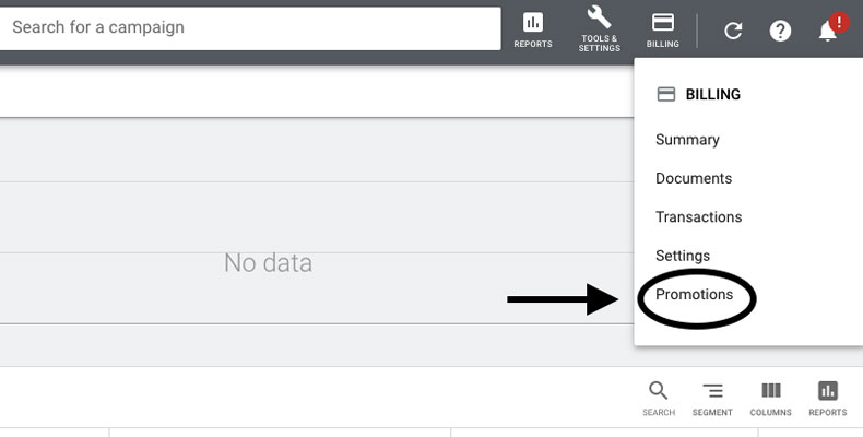 google ads promotions