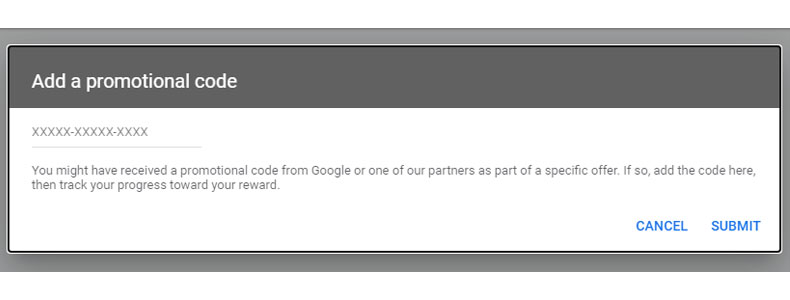 add promotional code