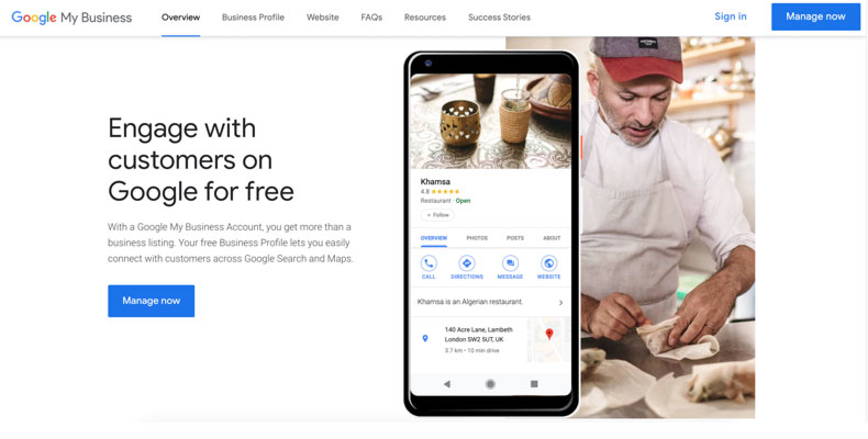 google my business profile