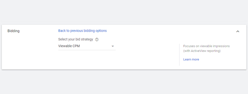 viewable CPM bidding strategy