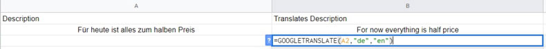 google translate formula